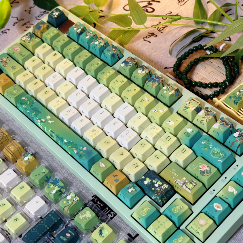 Fragrant Tea Splash Keycap (Cherry Profile | 120-key)