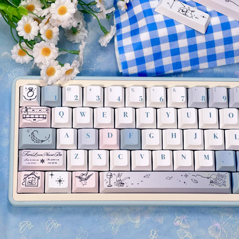 Gentle Snow Keycap (Cherry Profile | 108-key)