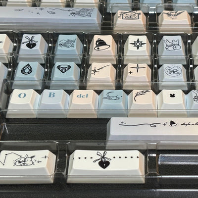 Gentle Snow Keycap (Cherry Profile | 108-key)
