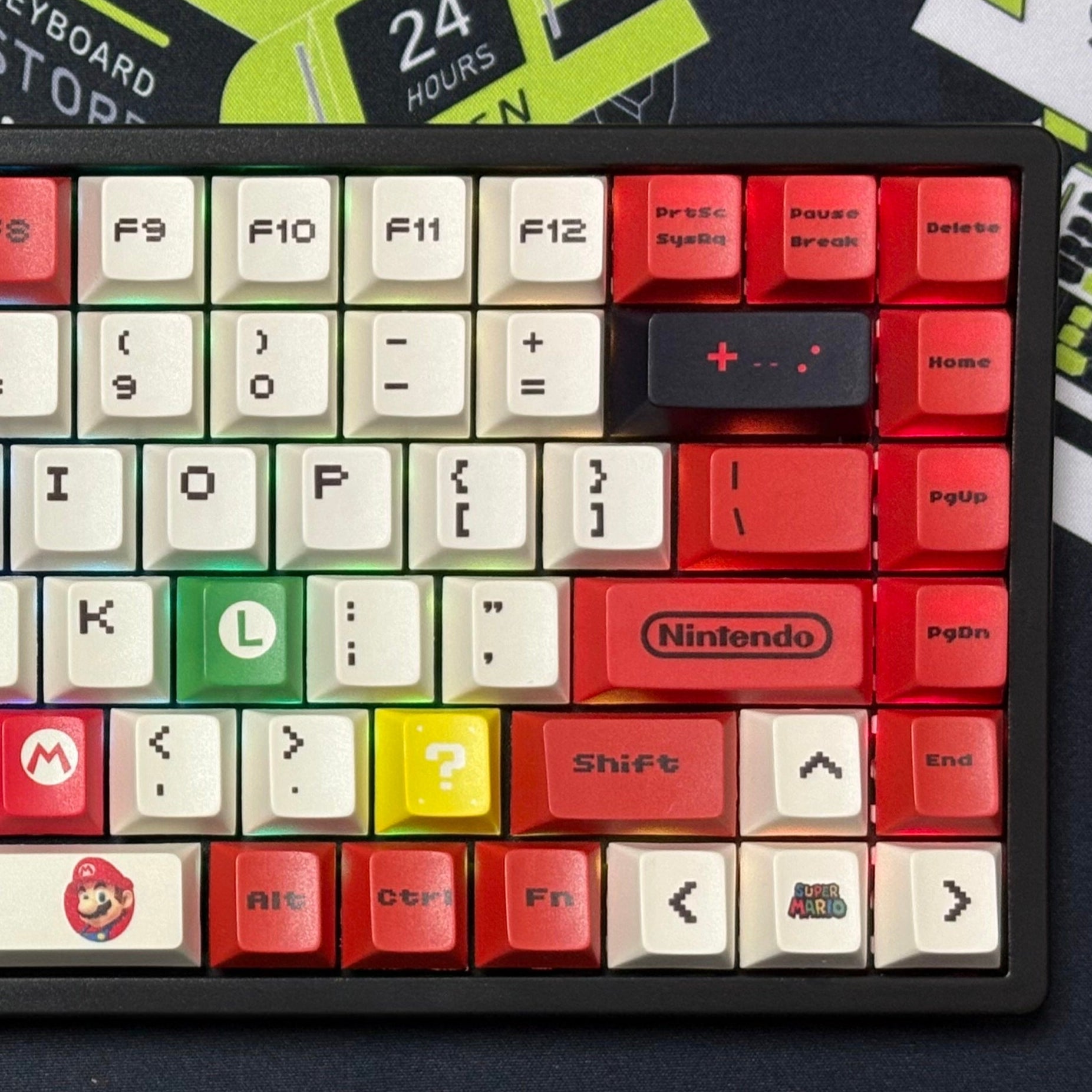 CXTech C84 + Outemu Brown + Mario-Themed Keycap