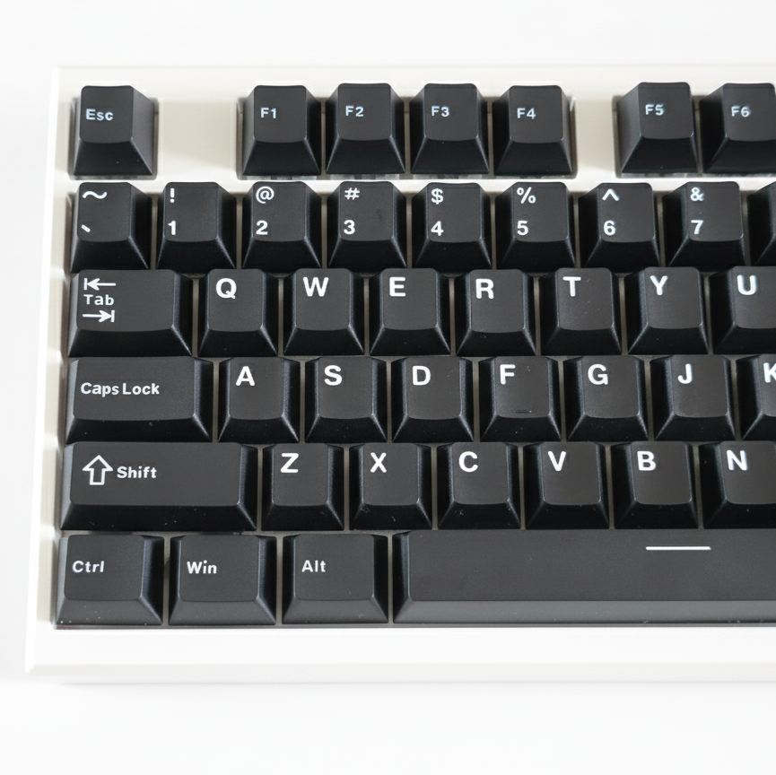 (WOB/ BOW) Monochrome Keycap Set (Cherry Profile | 126-Key)