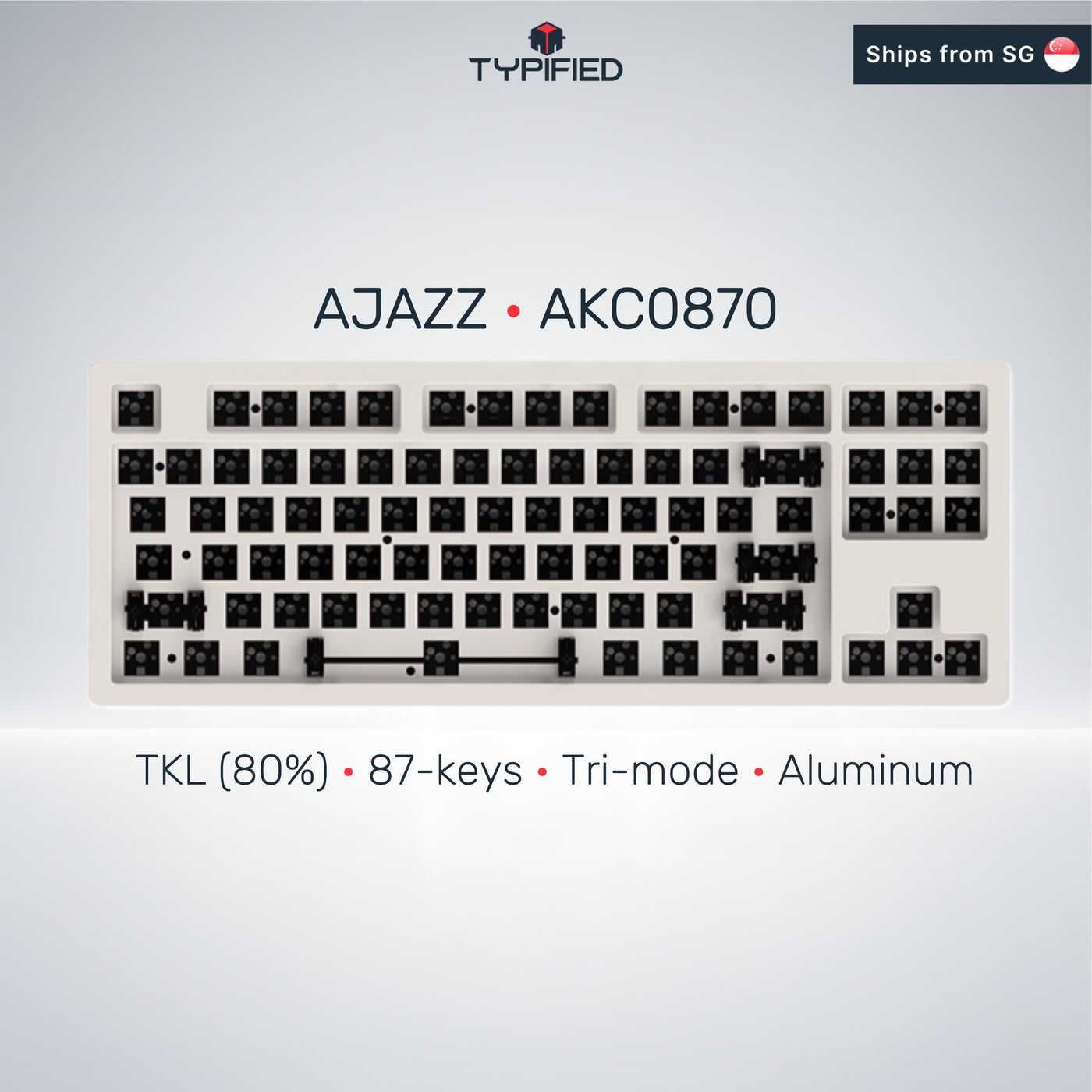 Ajazz AKC087 (TKL | 87-Key | Tri-mode)