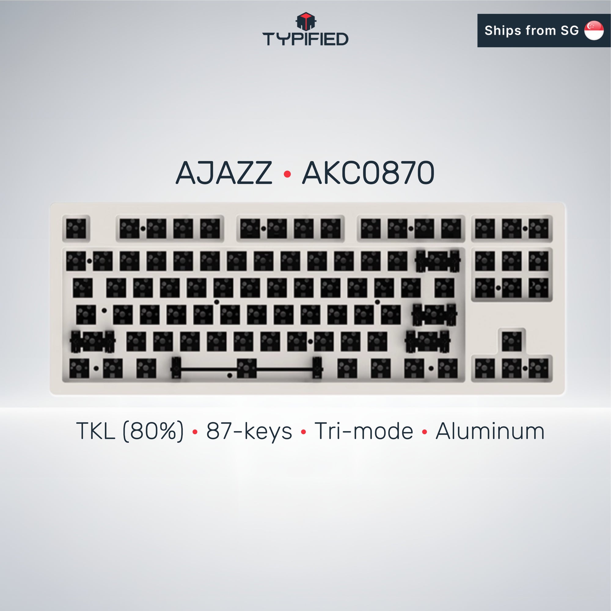 Ajazz AKC087 (TKL | 87-Key | Tri-mode)