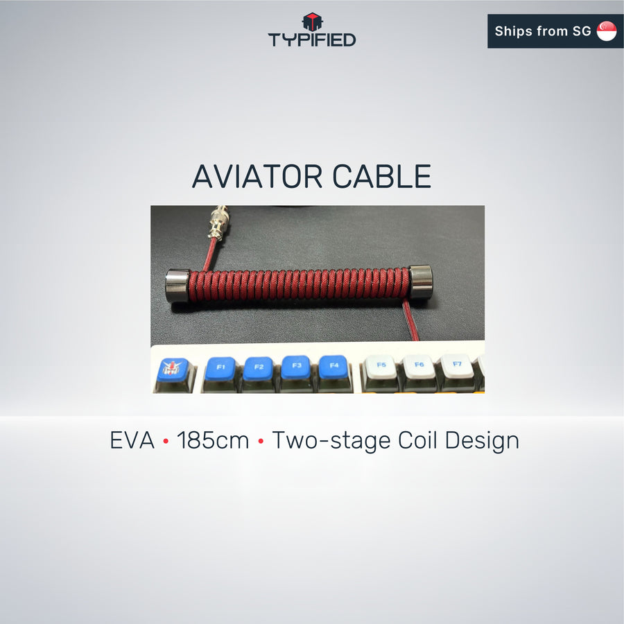 Custom Aviator Cable (EVA | 185 cm | Type-C | Two-Stage Coiled)