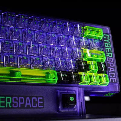 EVA Unit-01 Transparent Keycap Set (Cherry Profile | 152-Key)
