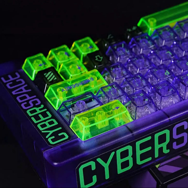 EVA Unit-01 Transparent Keycap Set (Cherry Profile | 152-Key)