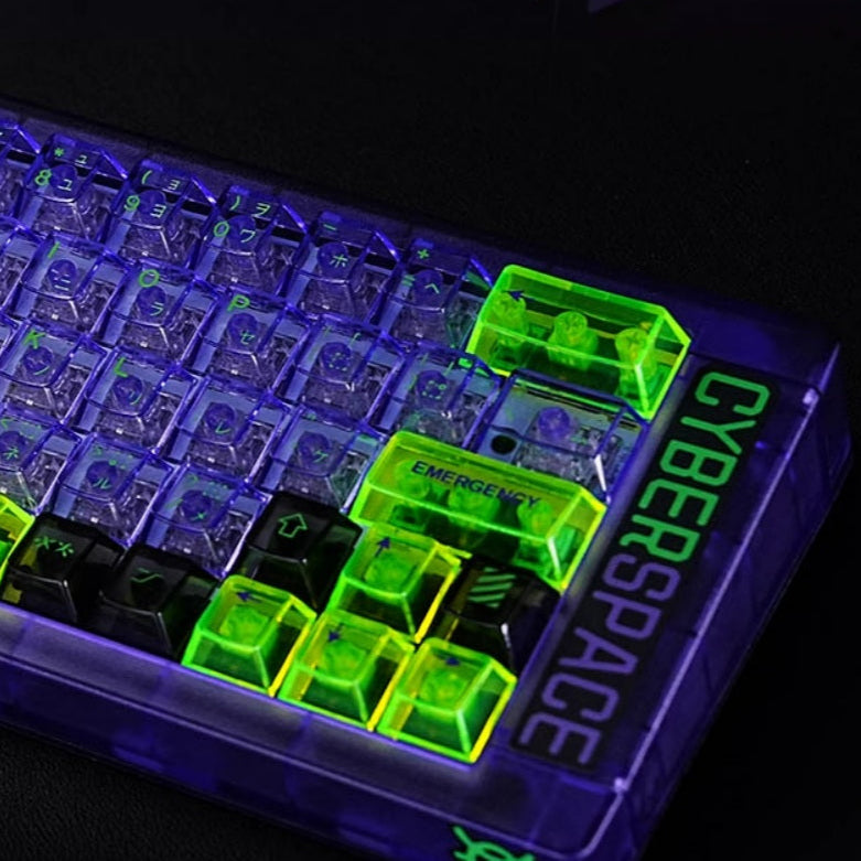 EVA Unit-01 Transparent Keycap Set (Cherry Profile | 152-Key)