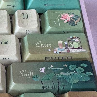 Fragrant Tea Splash Keycap (Cherry Profile | 120-key)
