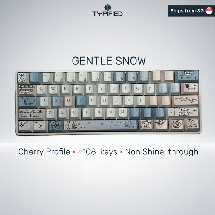 Gentle Snow Keycap (Cherry Profile | 108-key)