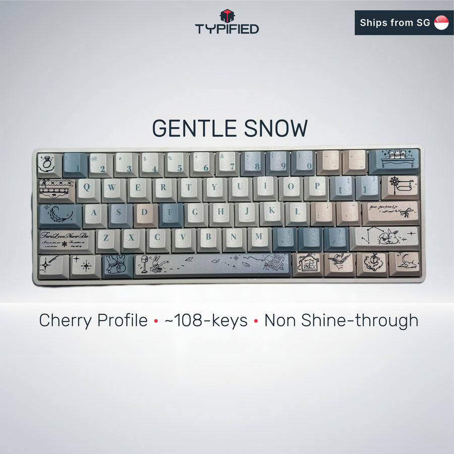 Gentle Snow Keycap (Cherry Profile | 108-key)