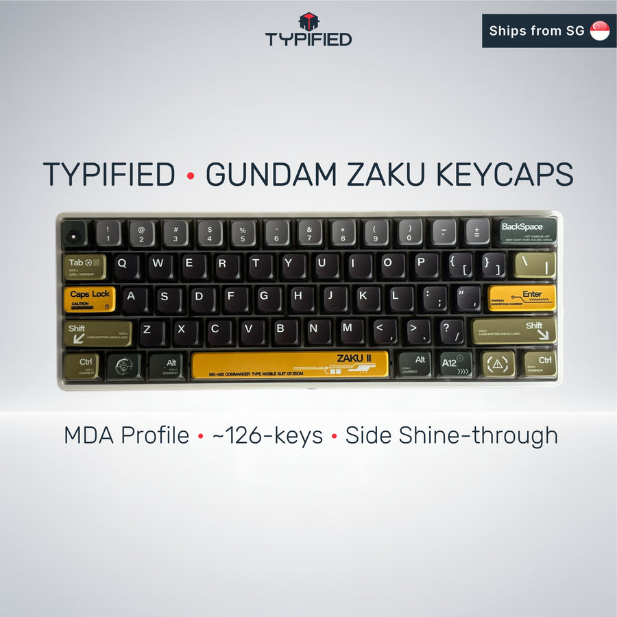 Gundam Zaku Green Storm Keycap