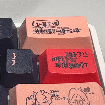 "I Love Working" Keycap (Cherry Profile | 120-Key)