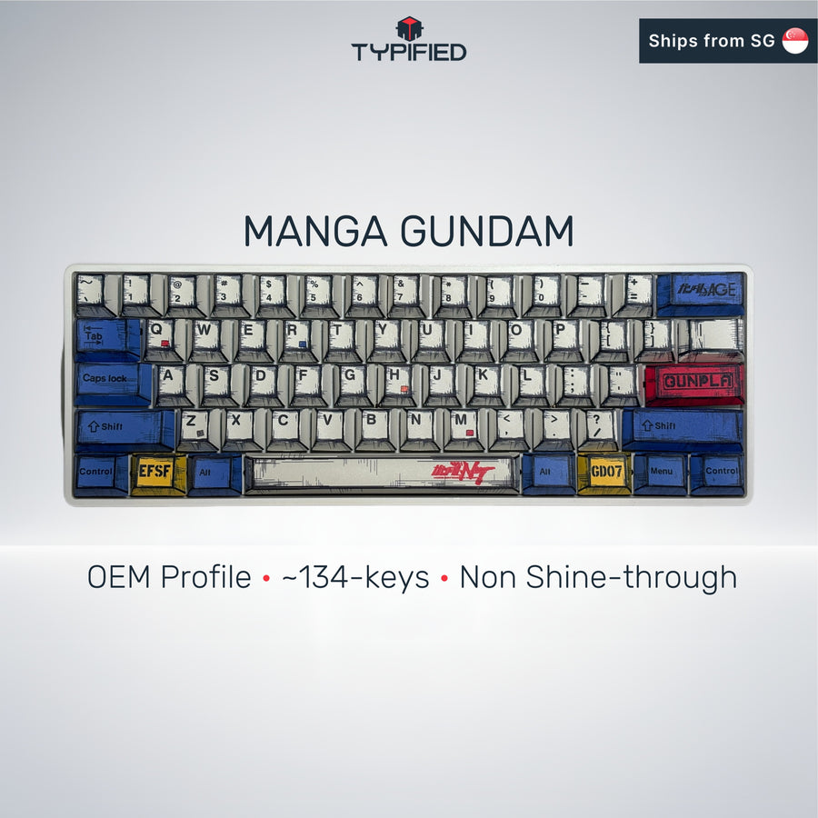 Manga Gundam Keycap (OEM Profile | 134-Key)