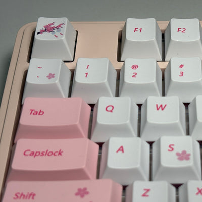 Keyboard Bundle: Maorbeng M87 Barebone + Akko Fairy Silent + Pink Sakura Keycap (Cherry Profile)