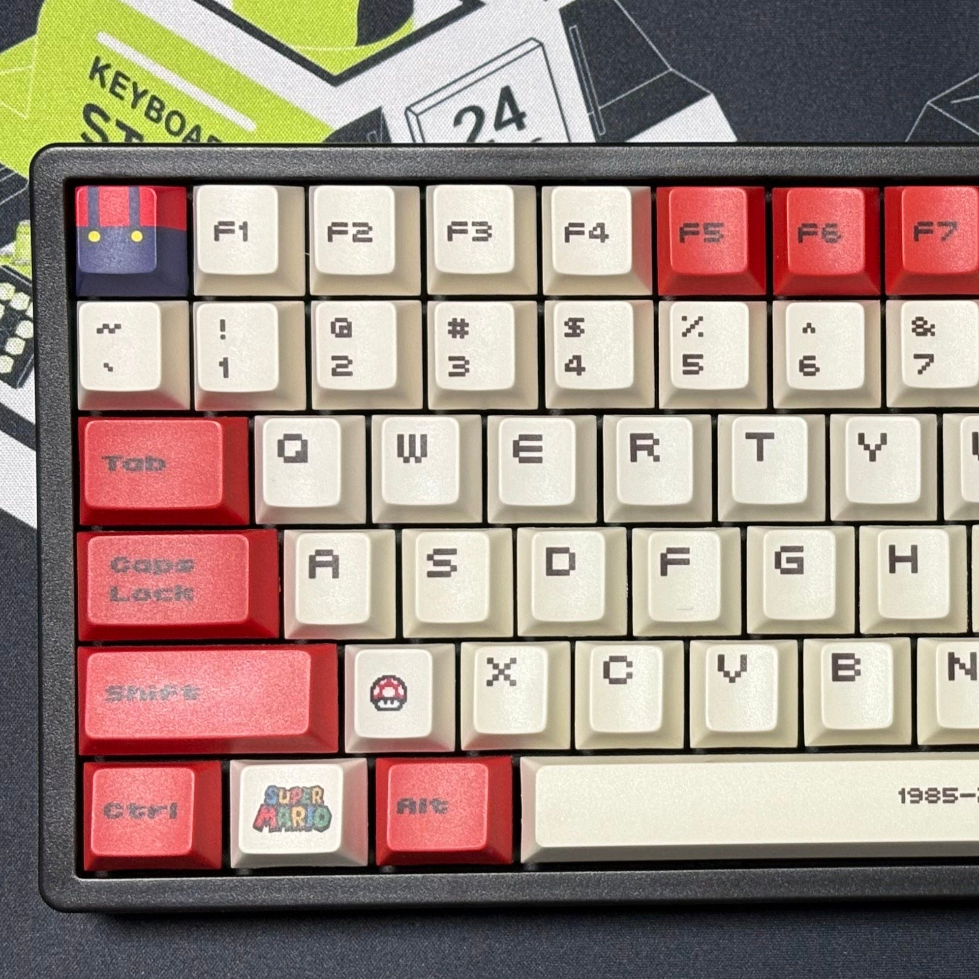 CXTech C84 + Outemu Brown + Mario-Themed Keycap
