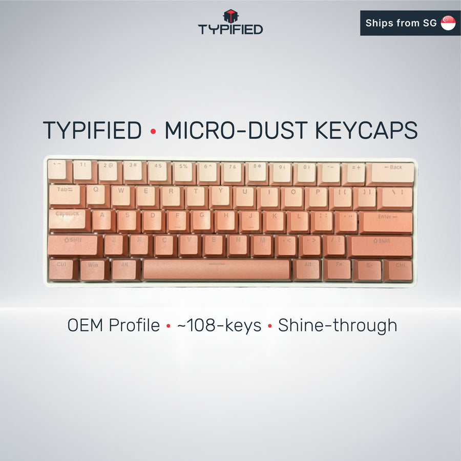 Micro‑Dust Strawberry Keycap (OEM Profile | 108-key)