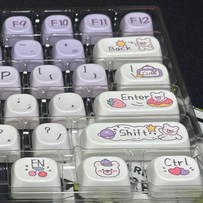 Cute Bear Keycap (MOA Profile | 133-key)