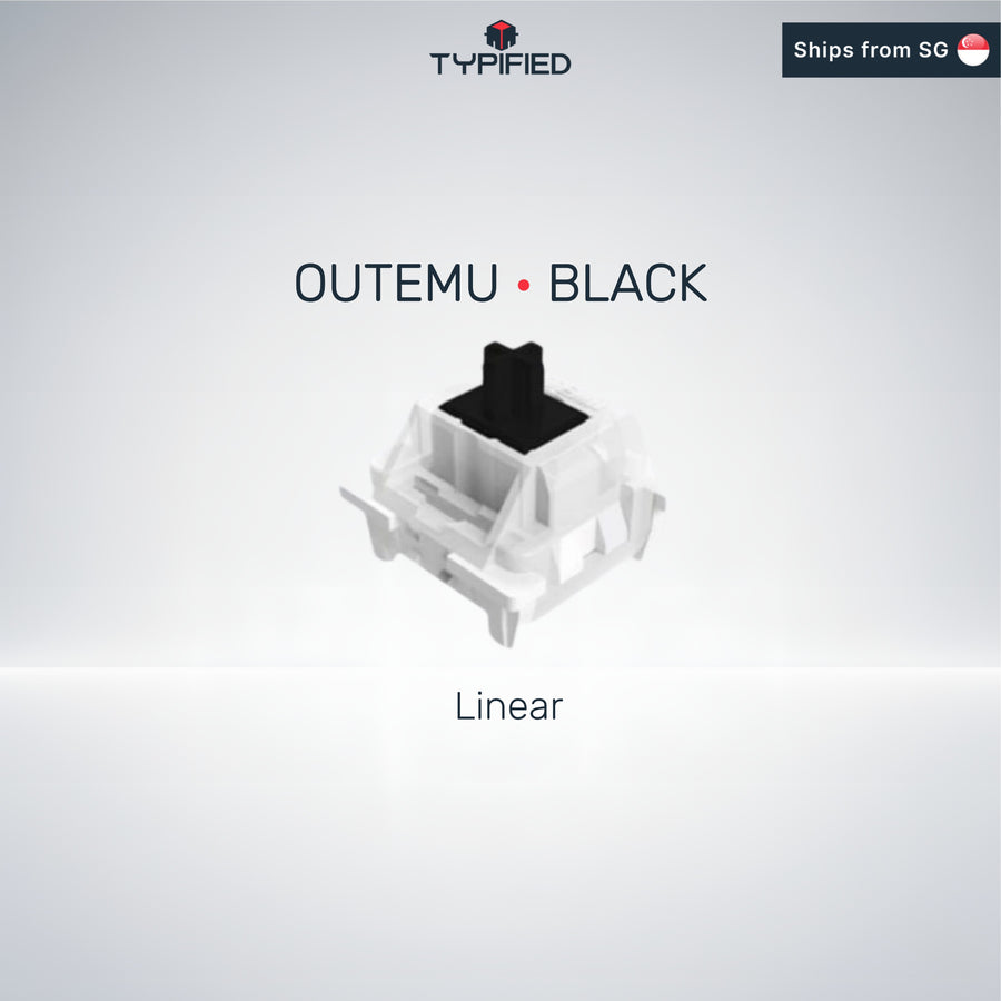 Outemu Black Linear Mechanical Switch (60 gf | 4.0mm)