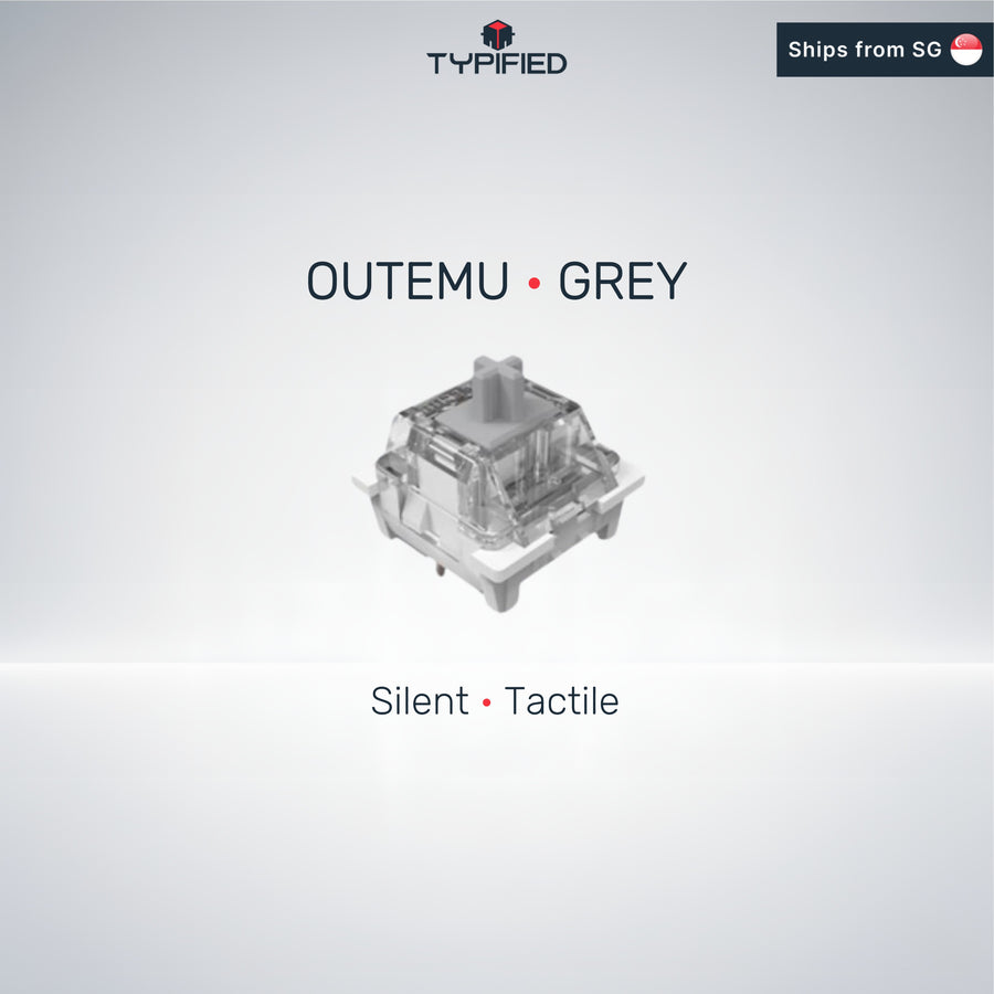 Outemu Silent Grey Switch (Silent Tactile | 50 gf | 3.3 mm)