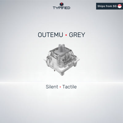 Outemu Silent Grey Switch (Silent Tactile | 50 gf | 3.3 mm)