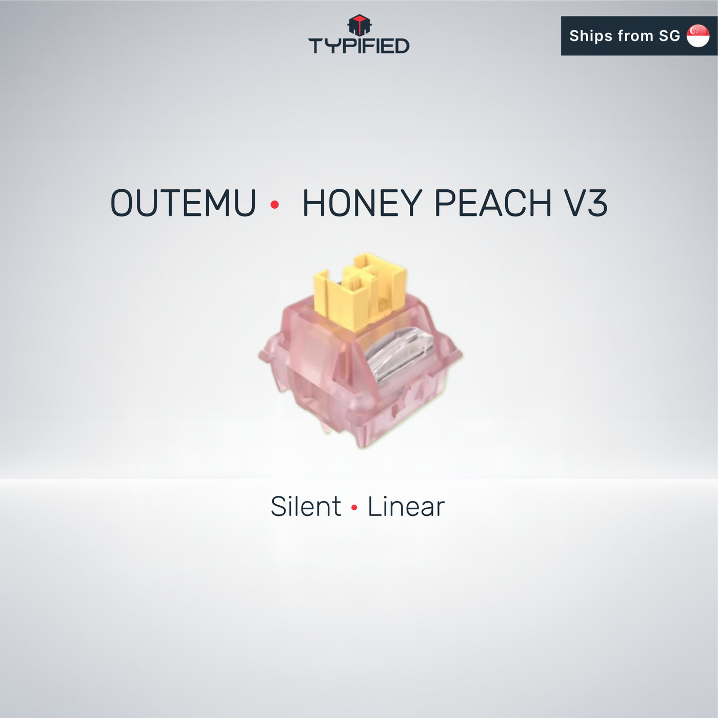 Outemu Honey Peach V3 Linear Switches (Silent | Linear)
