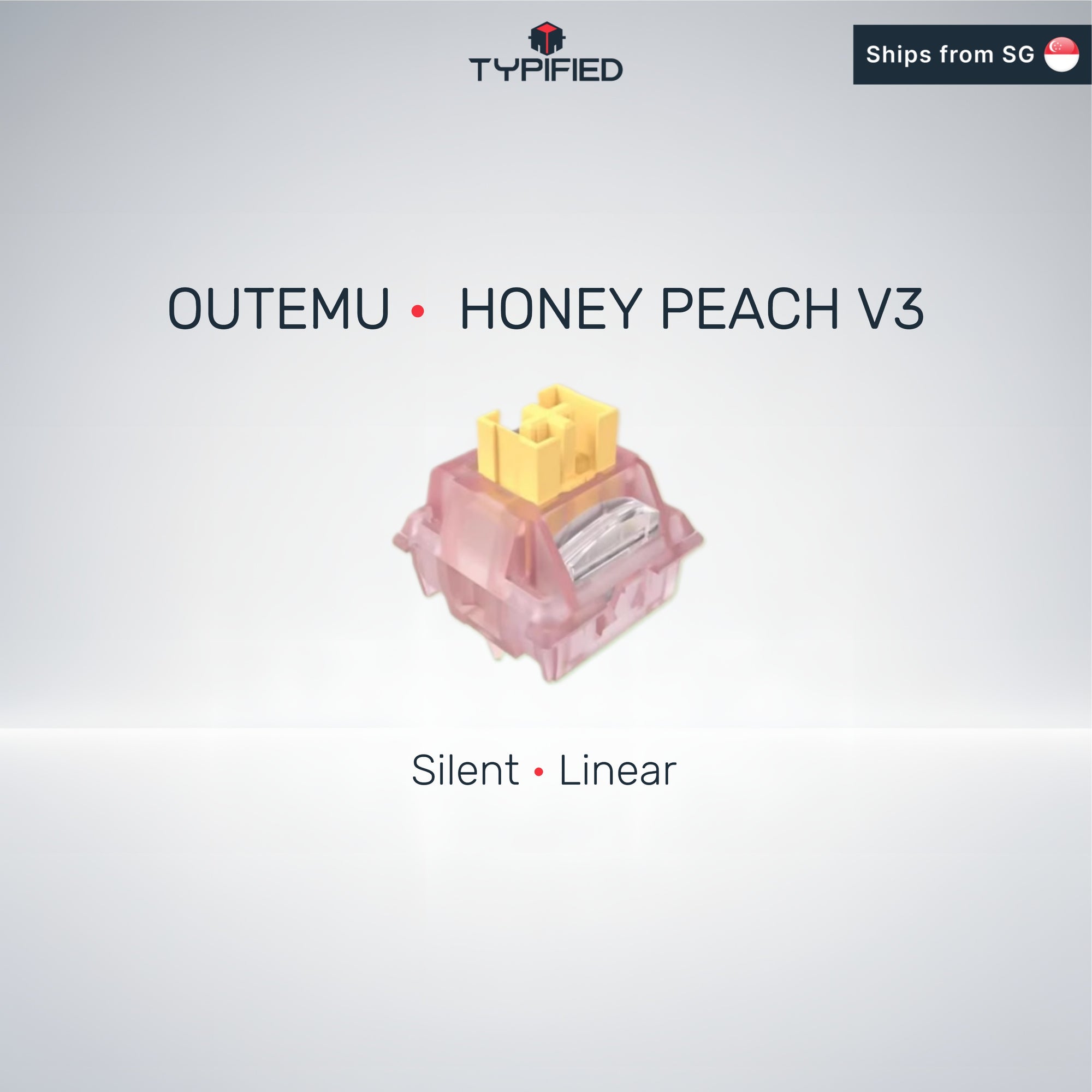 Outemu Honey Peach V3 Linear Switches (Silent | Linear)