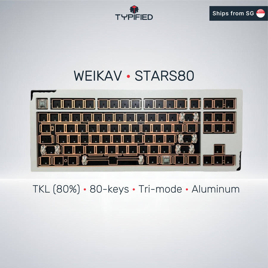 Weikav STARS80 V2 (TKL | 88-Key | Tri-mode | Aluminum)