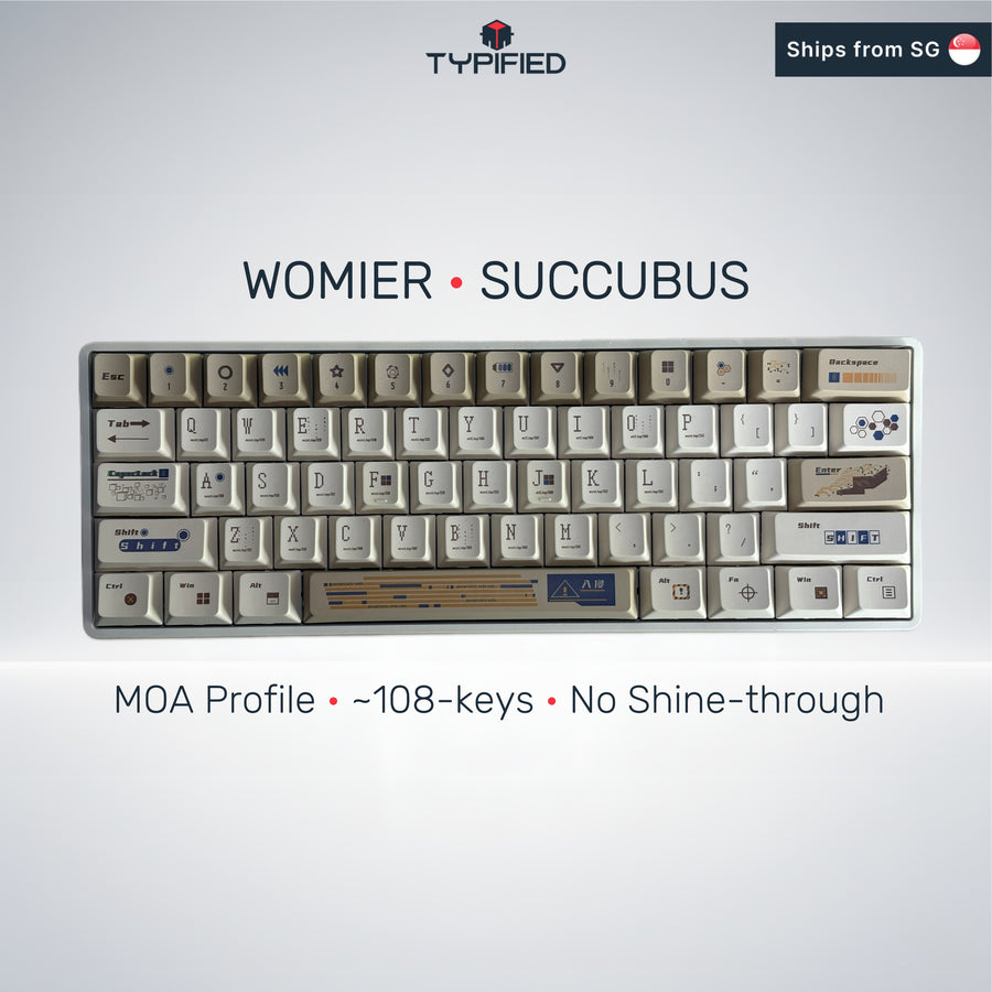 Womier Succubus Big-Letter Keycap Set (MOA Profile | ~108-Key)