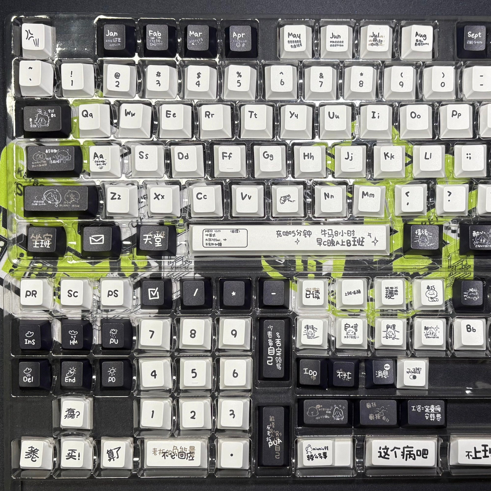 "I Love Working" Keycap (Cherry Profile | 120-Key)